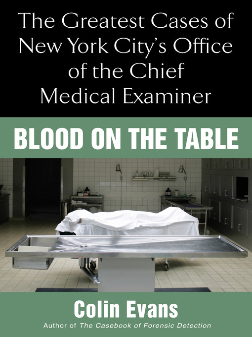 Title details for Blood On the Table by Colin Evans - Wait list